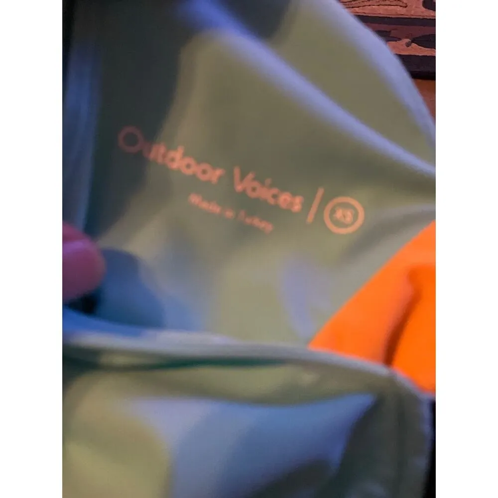 Outdoor Voices Women's XS Cutout SplashKnit 6” Quick Drying Bodysuit Capri Mango - Image 6