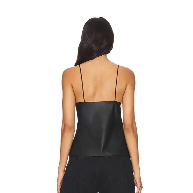 Lioness Mariah Asymmetrical Tie Cami in Onyx Black Size X-Small Gently Used - Image 2