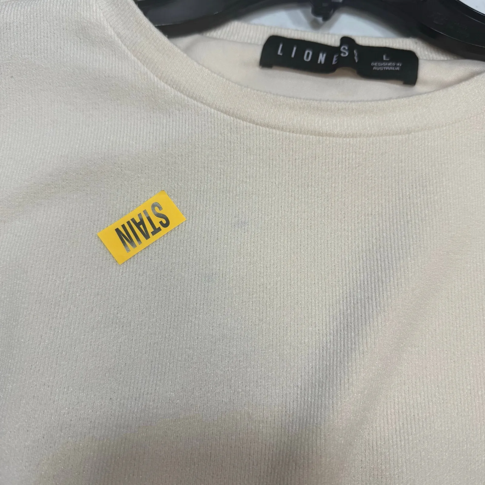 Lioness Field Of Dreams cream  sleeveless Top Large - Image 5