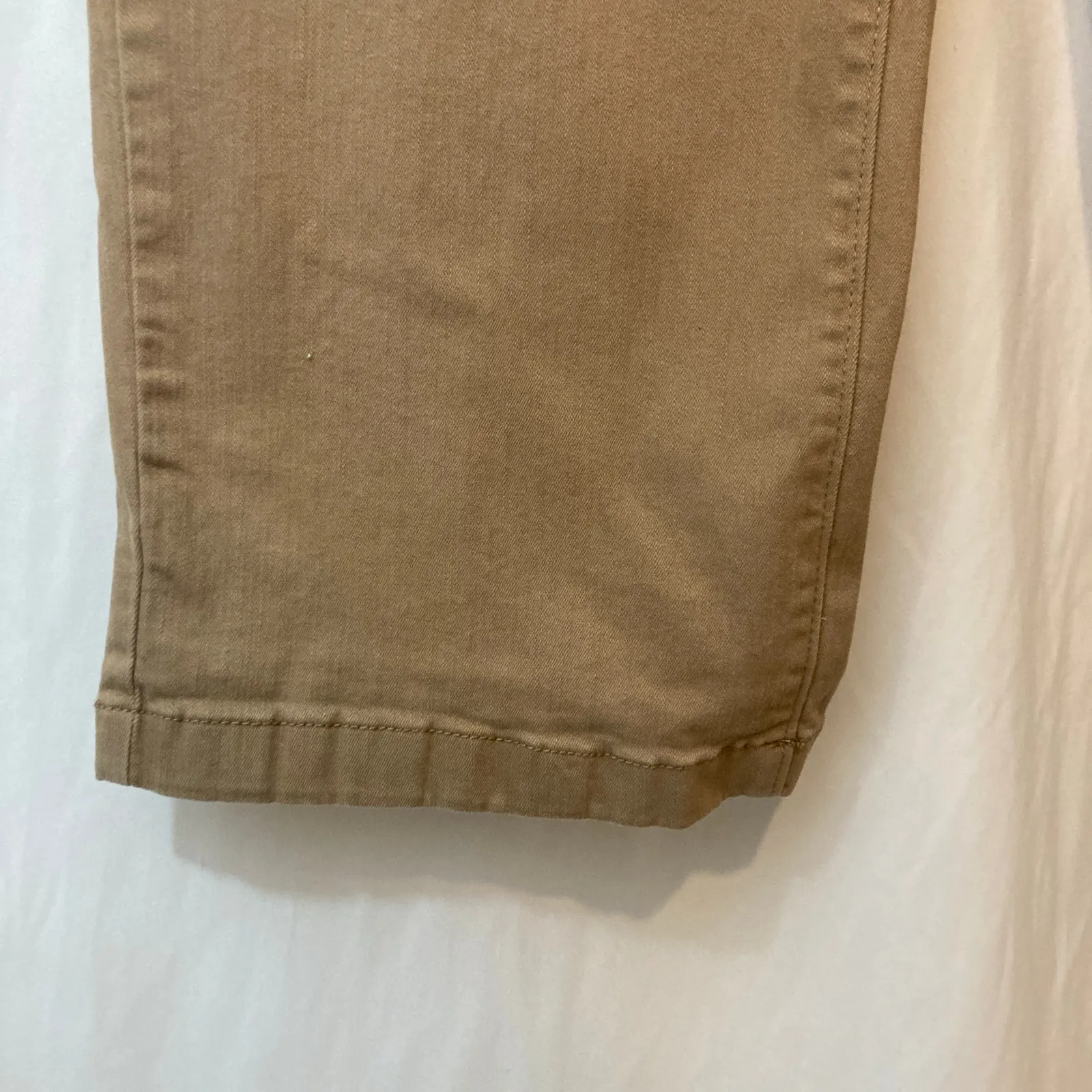 Ella Moss Tan Brown Cropped Wide Leg Crop High Rise Trousers Slacks Pants - Image 4