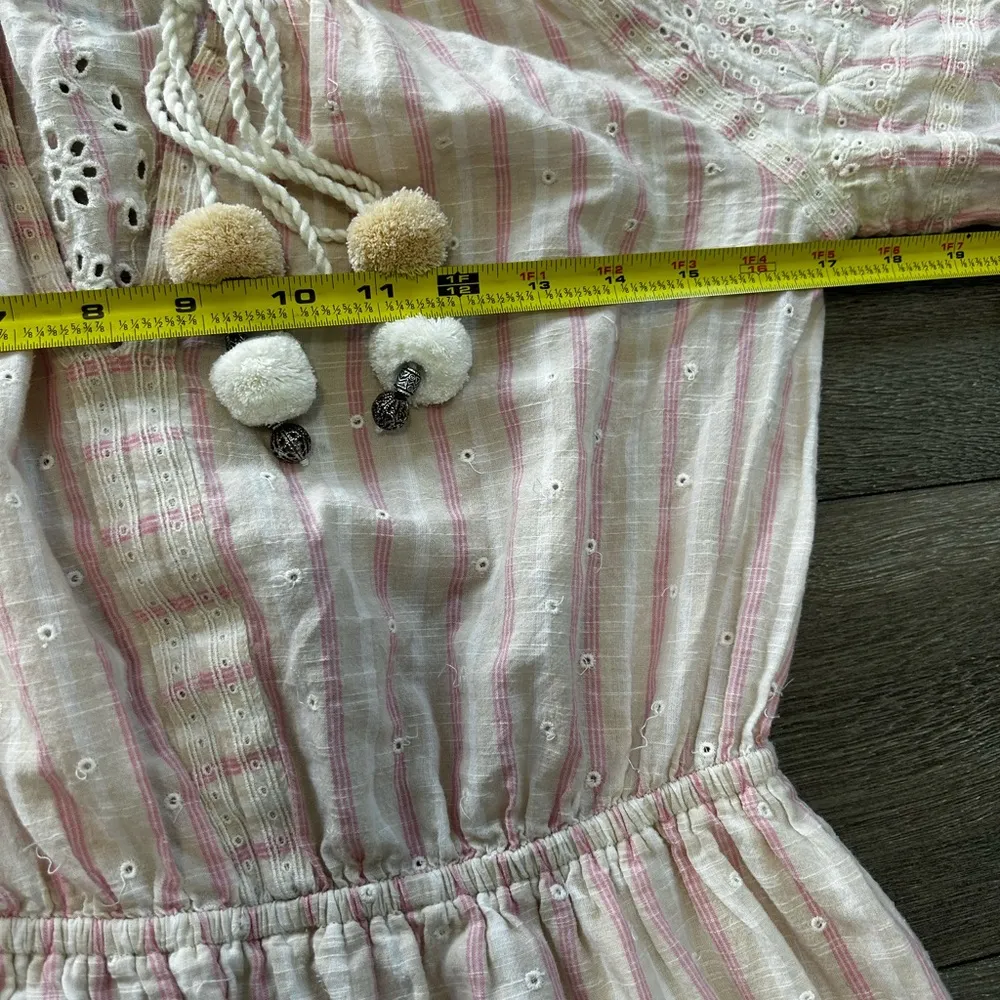 Rare Loveshackfancy Pink Isla Midi Embroidered Boho Dress - Image 10