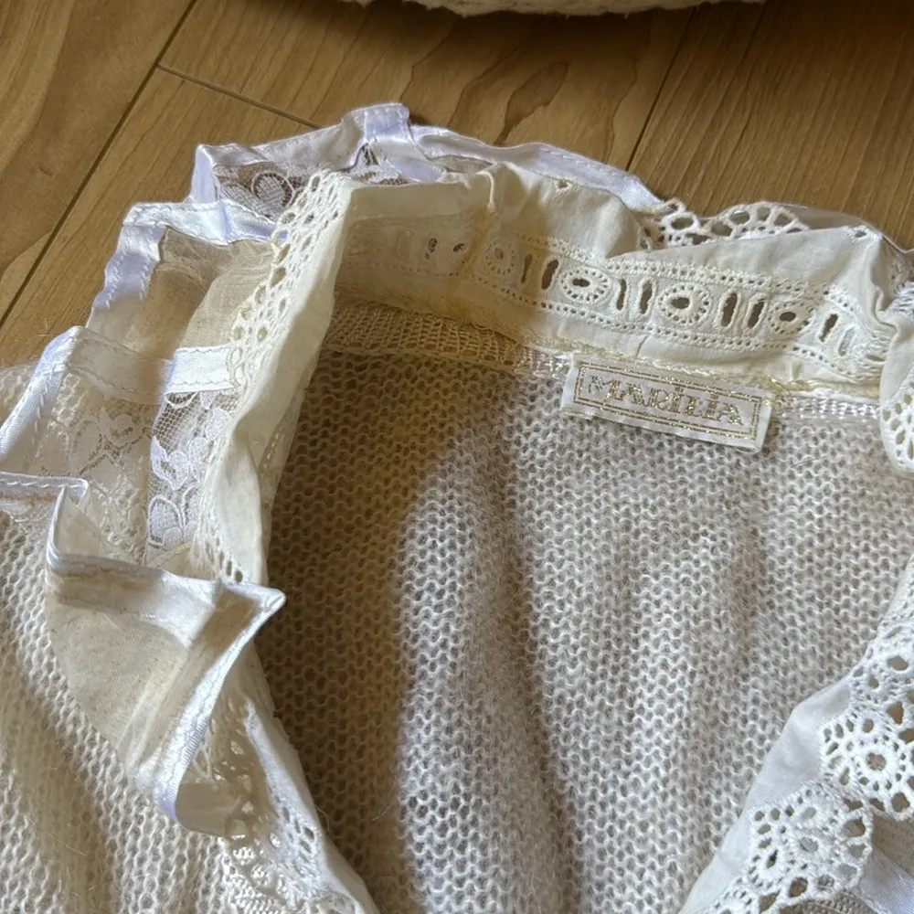 MARILLA Cream Cardigan with Soft Knitted Texture Size M - Image 2