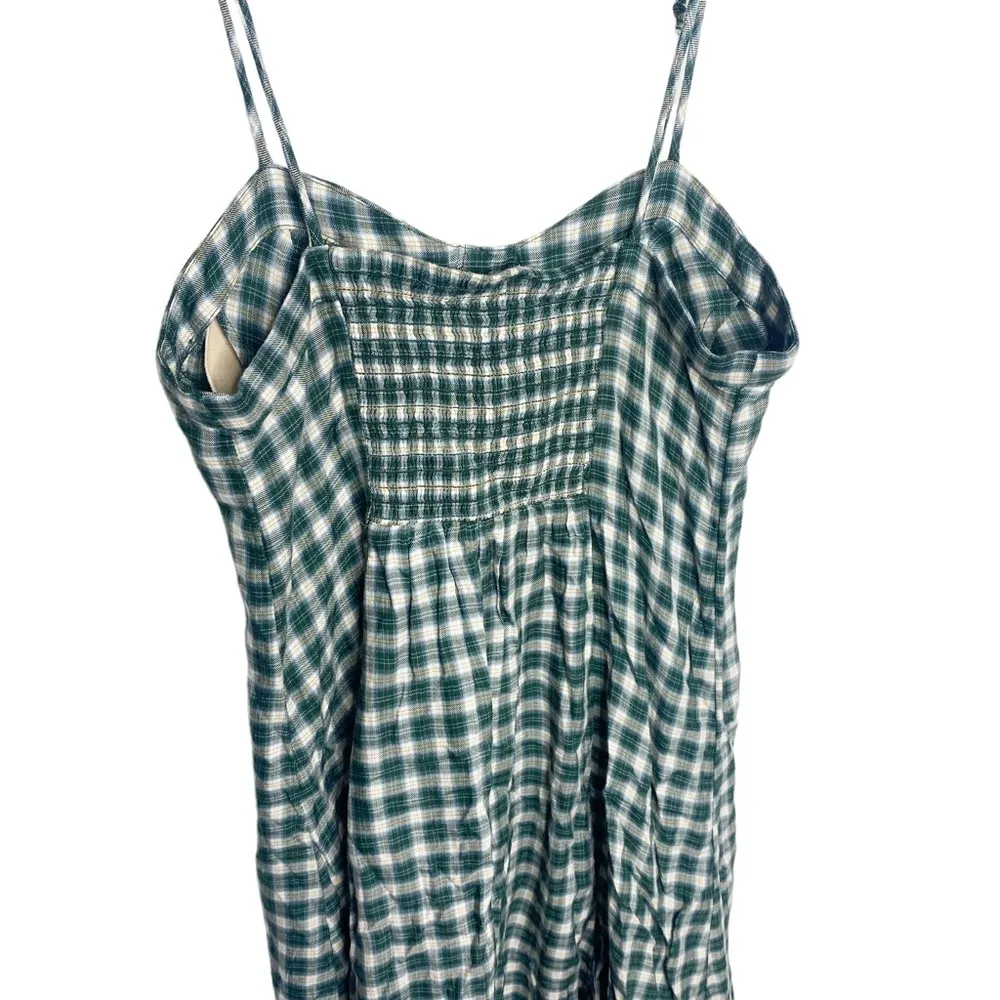 American Eagle green plaid mini dress NWT size small j - Image 4