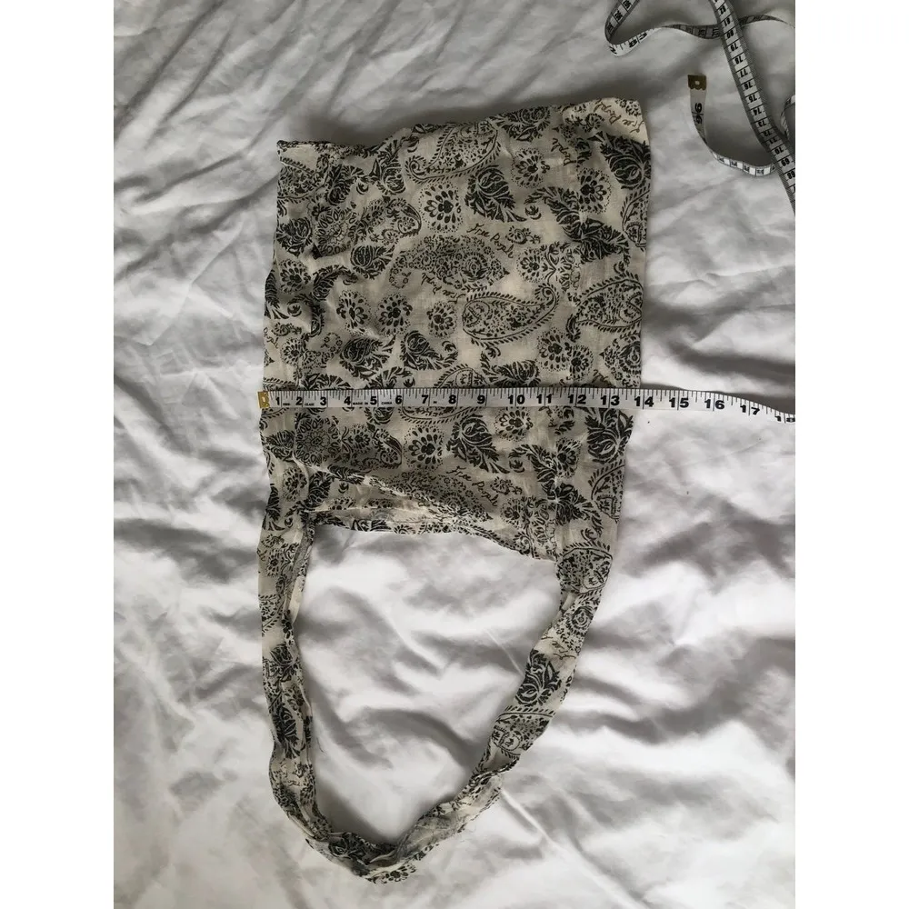 Lightweight Gauze Hobo Shopping Tote Reusable Bag Paisley - Image 3