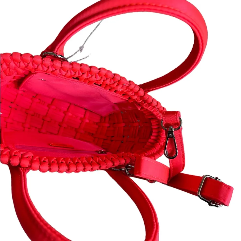 NWT URBAN OUTFITTERS Uo Woven Fan Tote Bag - Image 4