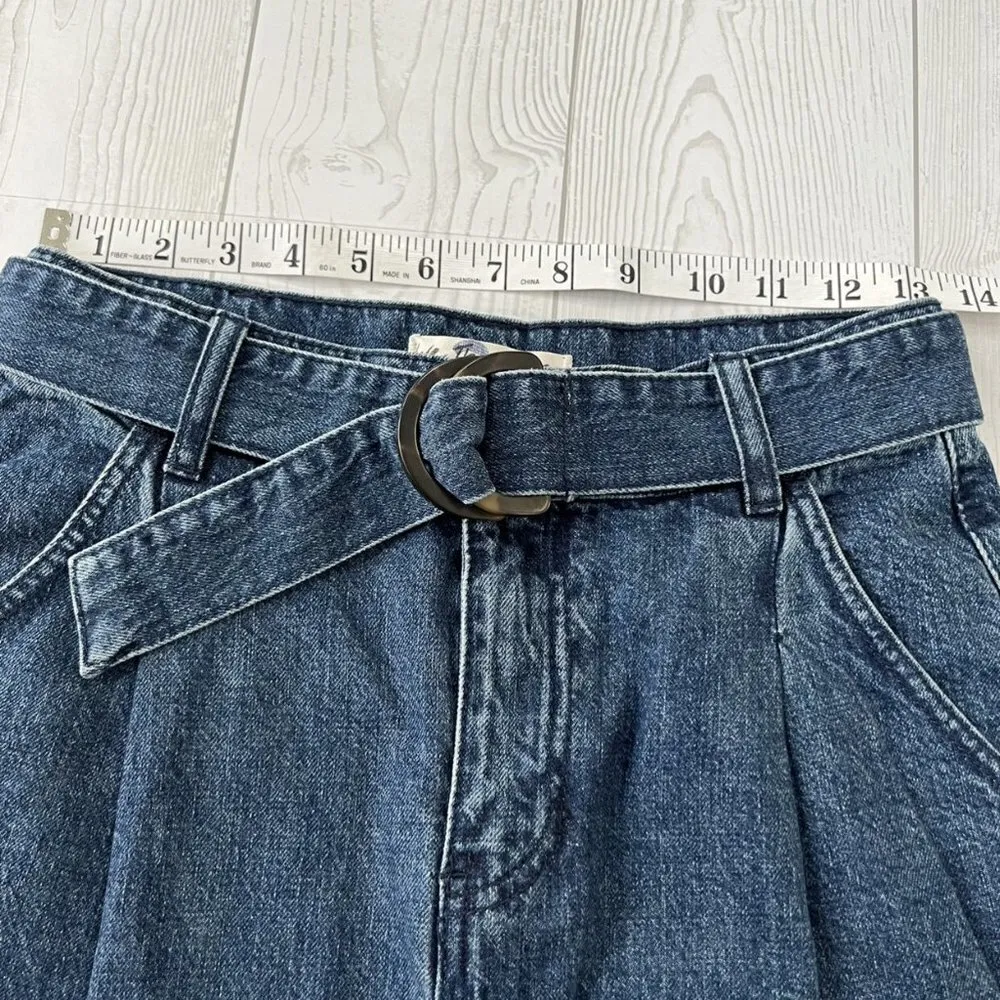 Free People Jade Belted Denim Skirt - Image 5