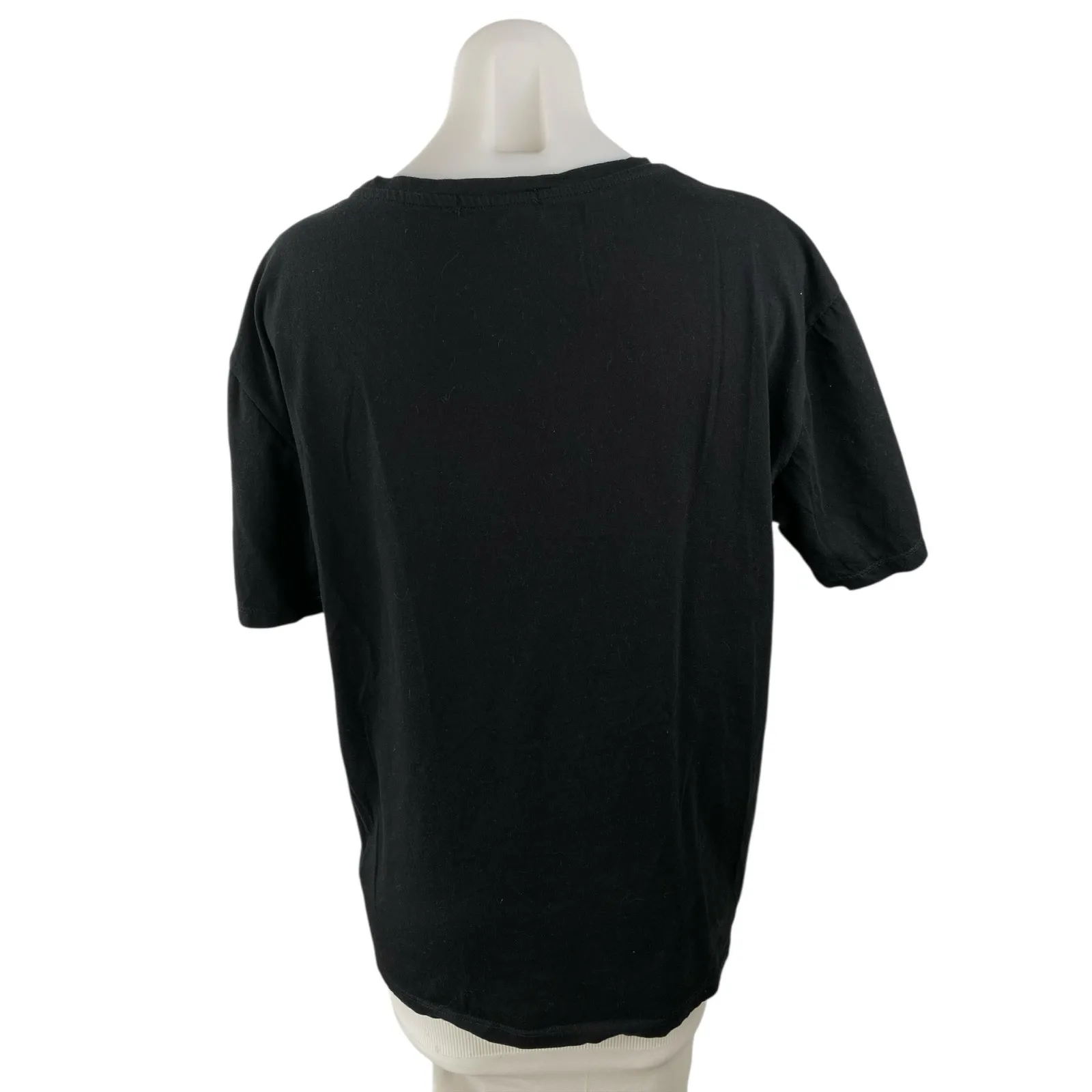 Le31 Simons Womens Black Sequin Bird Embroidered Crewneck T Shirt Tee Top Size L Size L - Image 2