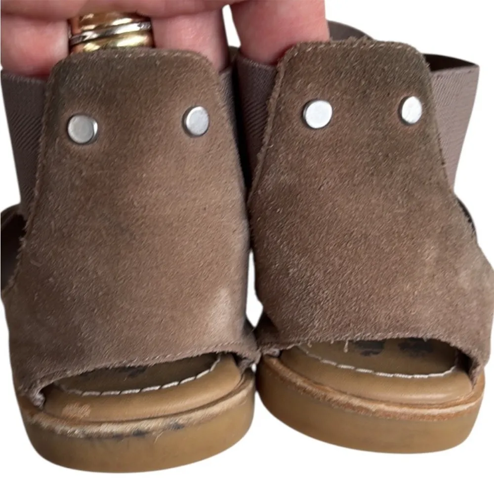 Sorel Leather Ella || Sandals Gold Taupe Size 8.5 - Image 5