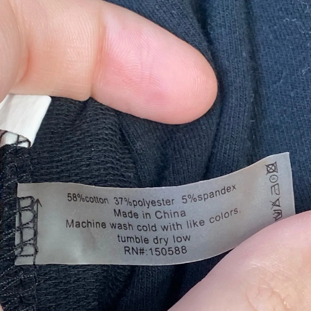 SUNDAYS Tess Stand Collar Jumpsuit Size Small Black Anthropologie Casual Lounge - Image 8