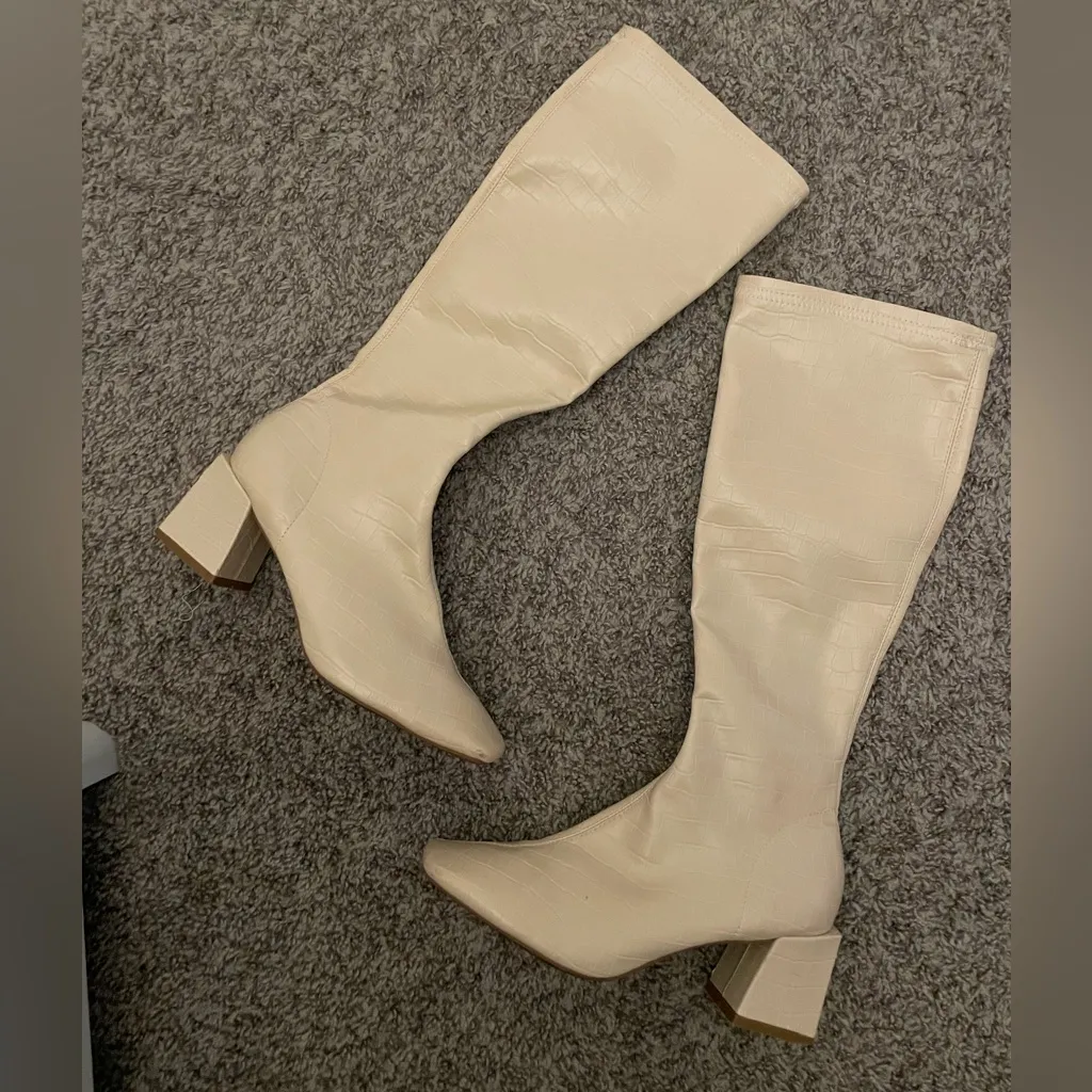 Shein Side Zipper Chunky Heeled boots - Image 2