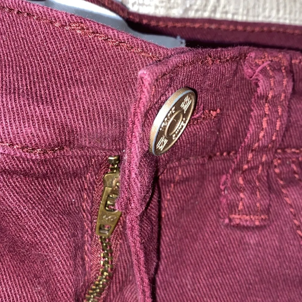RSQ jeans burgundy denim Malibu shorts juniors size 1 - Image 2