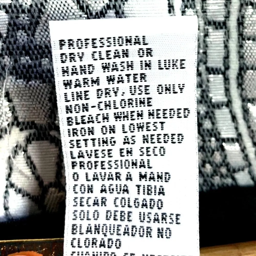 Elite Champagne 2 PC Blazer Shell Silver Brocade Mother of Bride Church Size 10 - Image 10