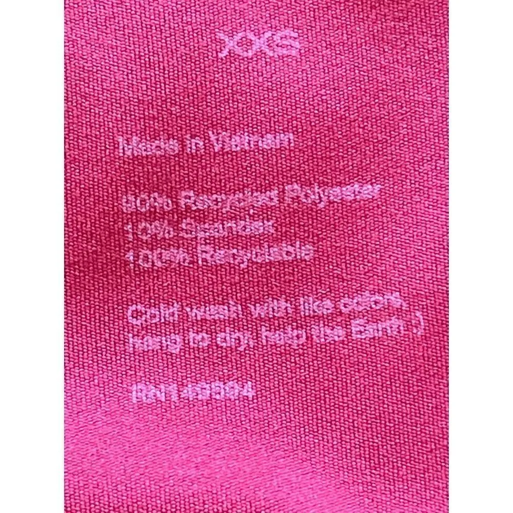 Girlfriend Collective Red Juliet Strappy Criss‎ Cross Back Sports Bra XXS - Image 9