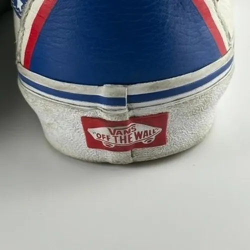 Vans SK8-Hi Americana Sneakers Womens 10 White Red Blue High Special Edition - Image 7