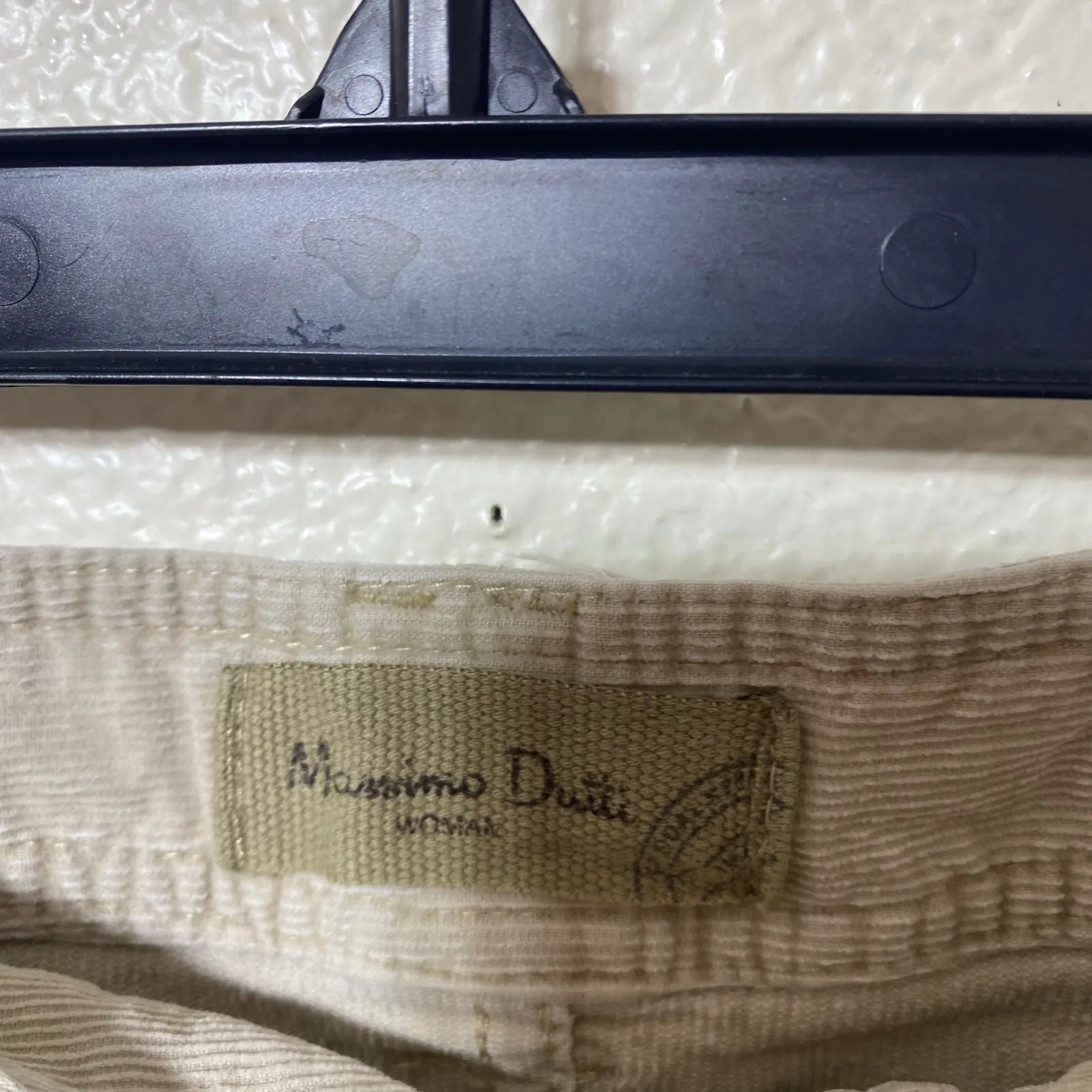 Massimo Dutti Y2K Corduroy Mini Skirt in Beige Size EU 38 US 8 - Image 2