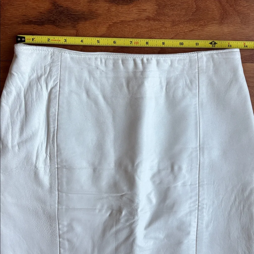 80s white leather suit Size 8 - Image 5