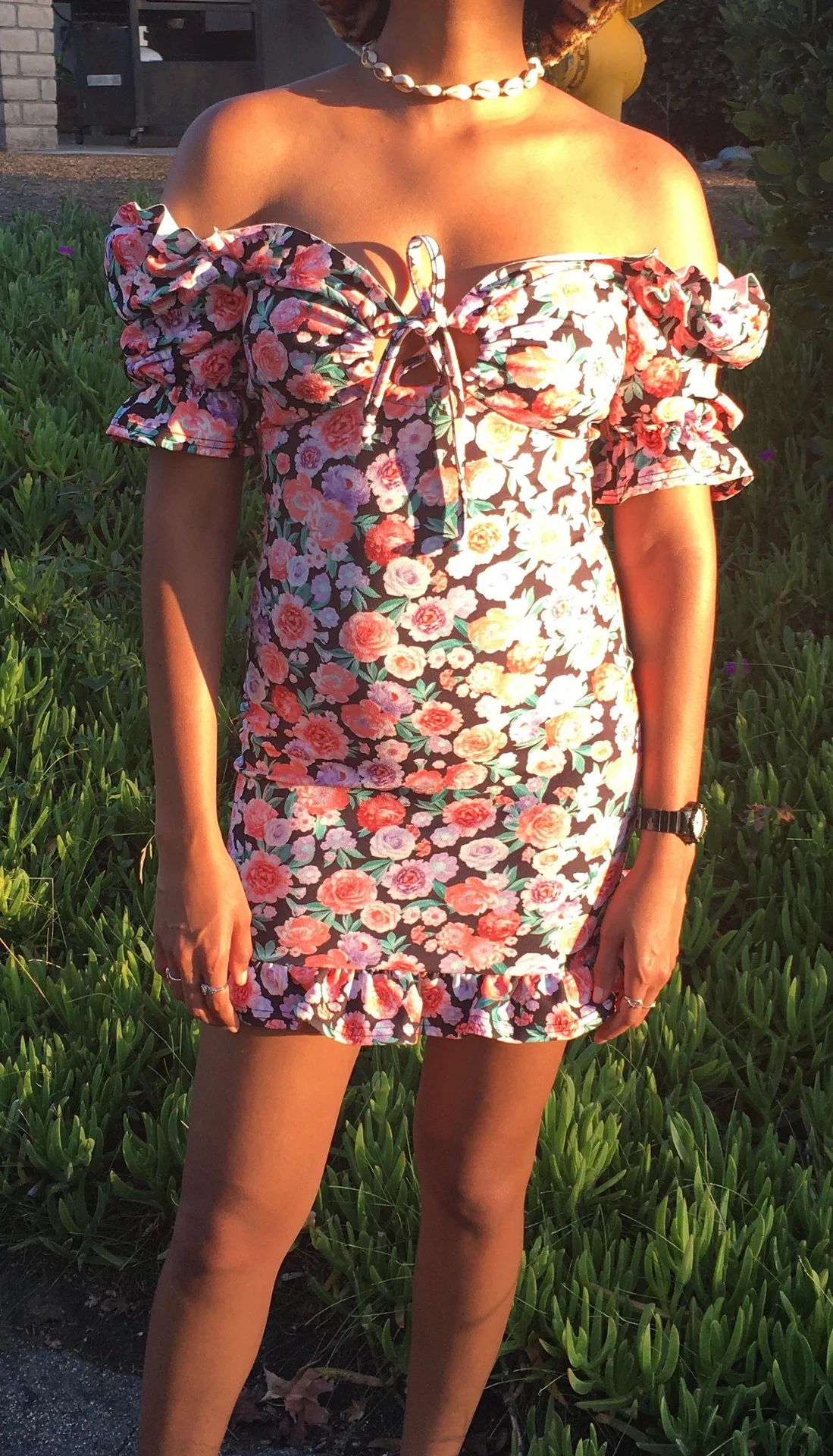 Floral Mini Dress - Image 4