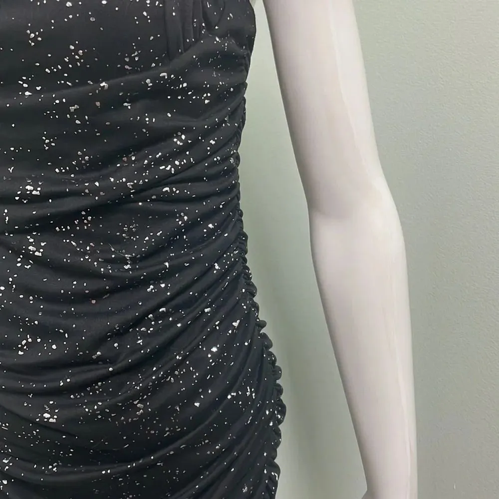 Lucy in the sky Black dress w/ silver sparkles - Image 5