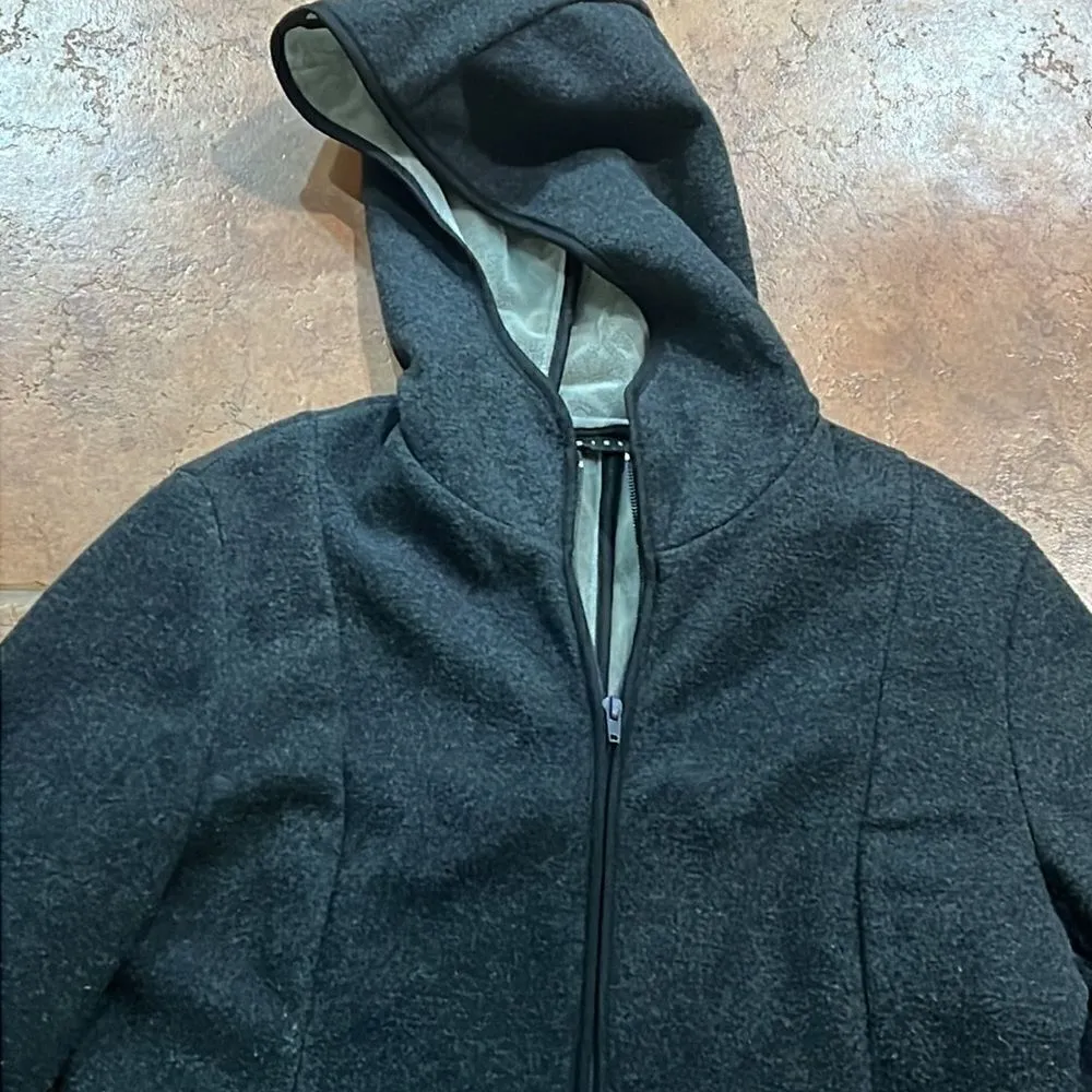 Sisley women’s black over coat size S Black - Image 2