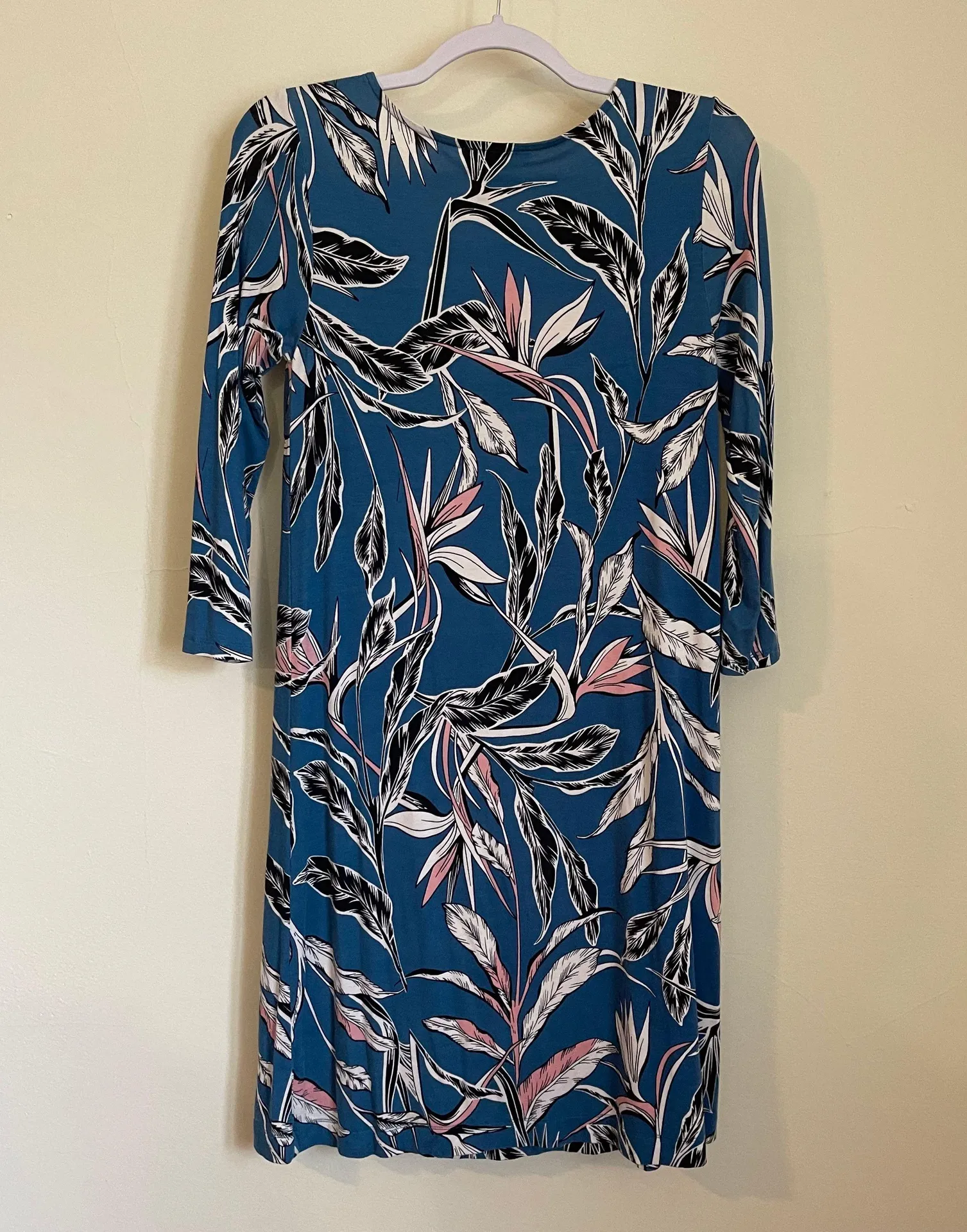 Casual Floral Long Sleeve Tshirt Dress - Image 2