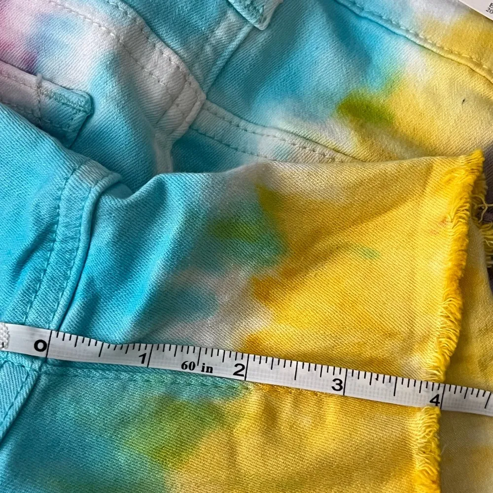 NWT Judy Blue Snow Cone Tie Dye Cut Off High Waist Shorts | Small - Image 10
