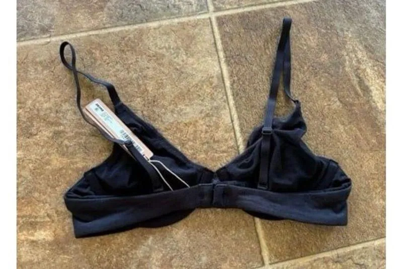 Skims Cotton Jersey T-shirt Bra Soot Size 34B - Image 5