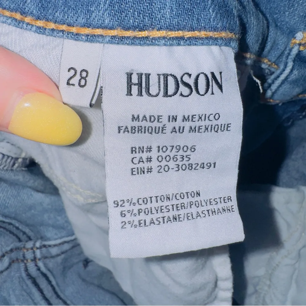 Hudson Jeans Women's Medium Wash Blue Nico Mid Rise Super Skinny Jeans size 28 - Image 6