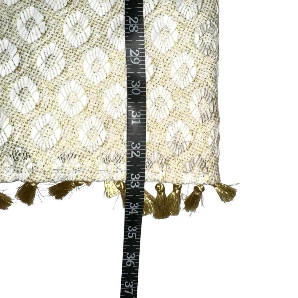 Lilly Pulitzer Marquette Lace White Gold Ombre Sleeveless Mini Dress XS - Image 7