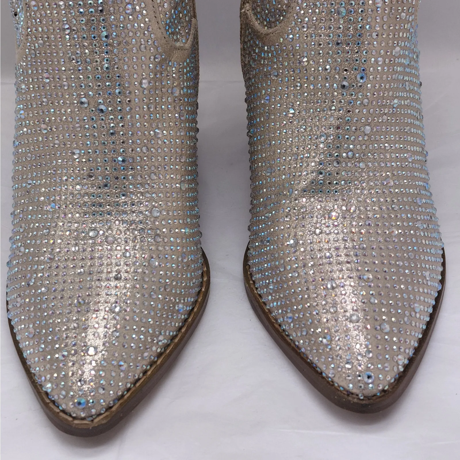 Top Moda Imogen Rhinestone Western Boots Womens 5.5 Festival Sparkle Chunky Heel - Image 5