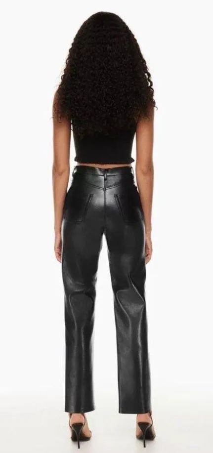 Aritzia Wilfred Faux Leather Pants Black - Image 3