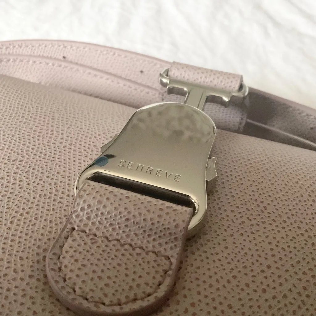 RARE NWT Senreve Pebbled CADENCE CROSSBODY silver hardware purple lavender - Image 2