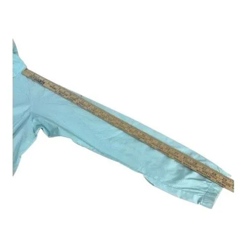 Columbia Women Hooded Rain Jacket Size M Light Blue Outdoor Jacket Zipper Front - Image 7