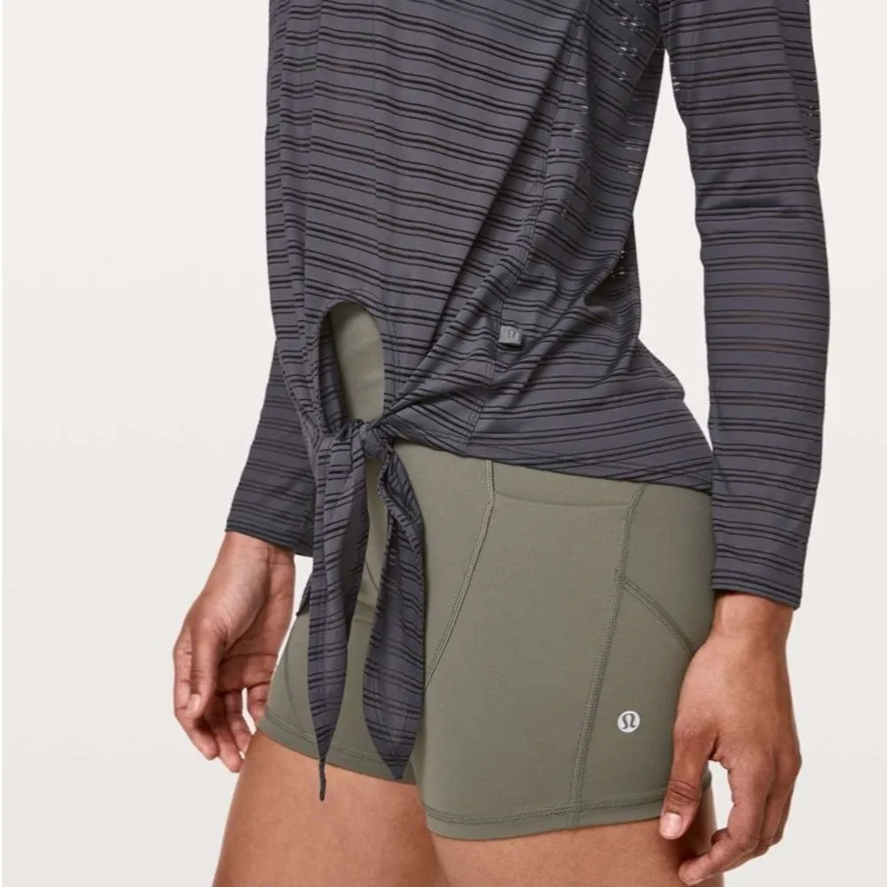 ✨ Lululemon Tie Your Practice Long Sleeve *Stripe✨ - Image 4