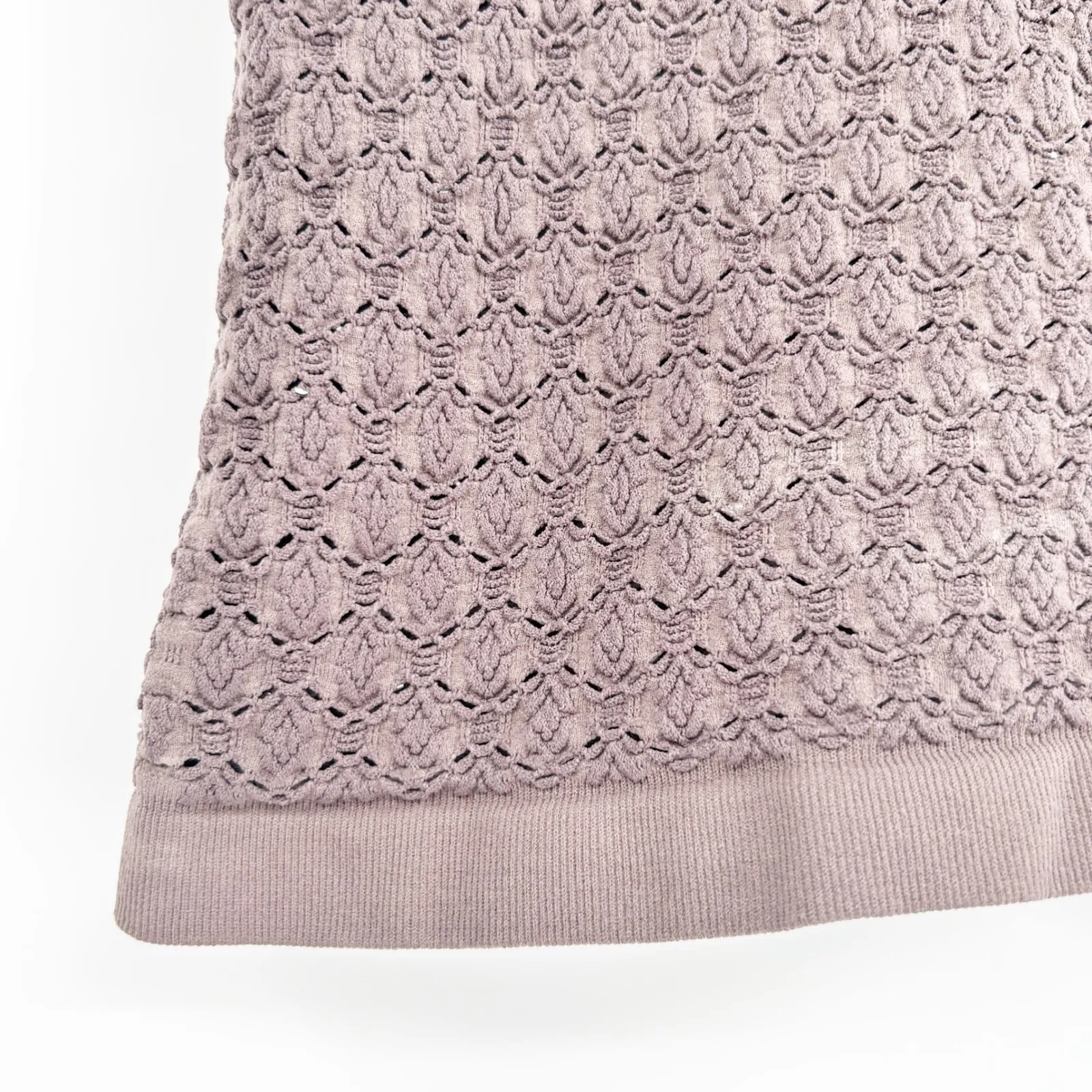 Free People Intimately FP Seamless Diamond Crochet Knit Tube Top Mesh Size M L - Image 3