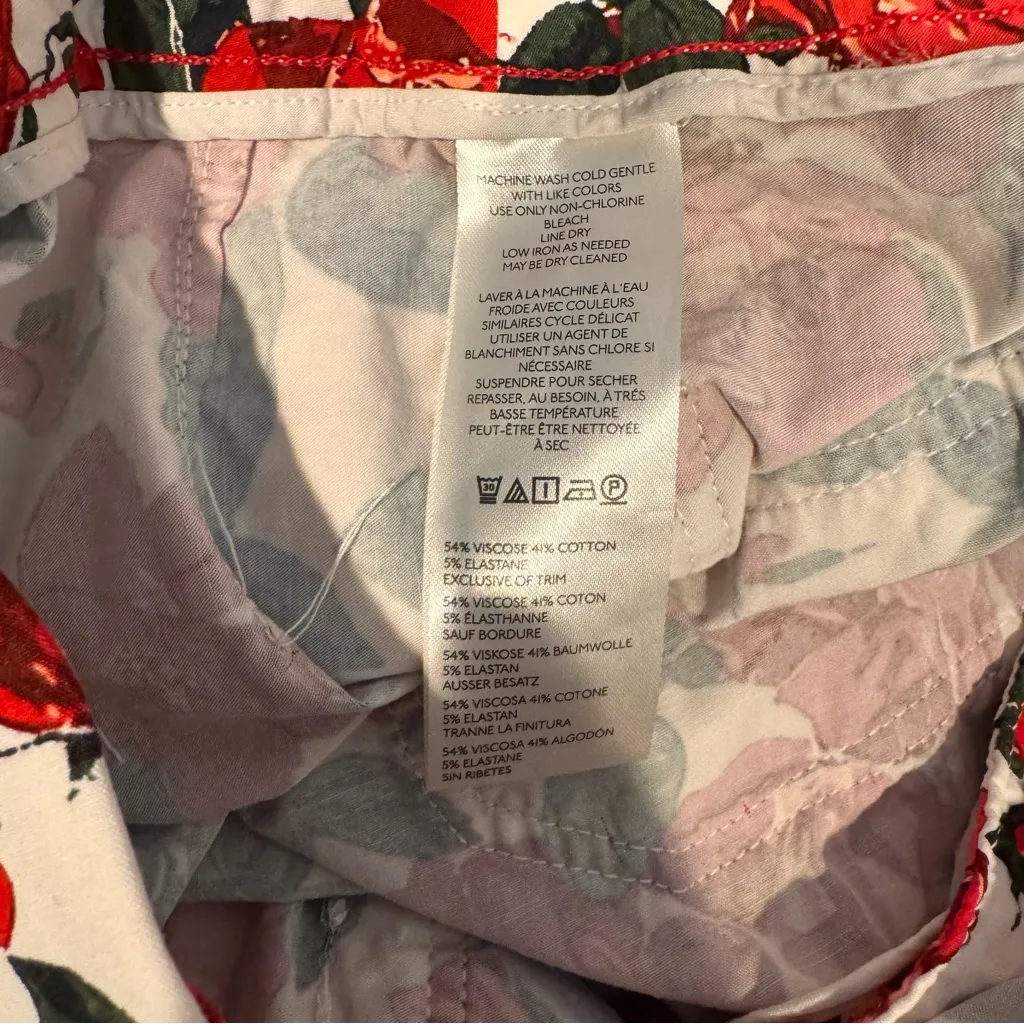 Maeve The Colette Shorts Red Rose Size 32 - Image 6