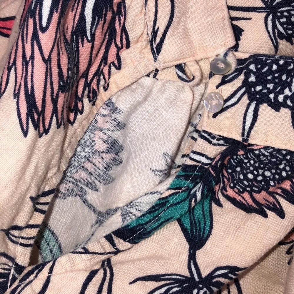 RACHEL Ashwell medium linen floral shift dress - Image 8