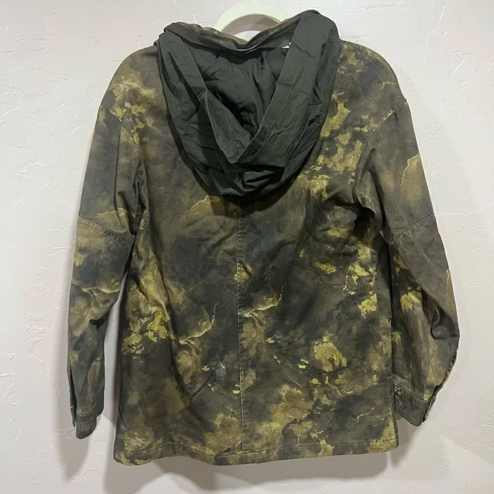 Urban Outfitters BDG Georgie Army Green Camo Surplus Hood Jacket Coat S - Image 5