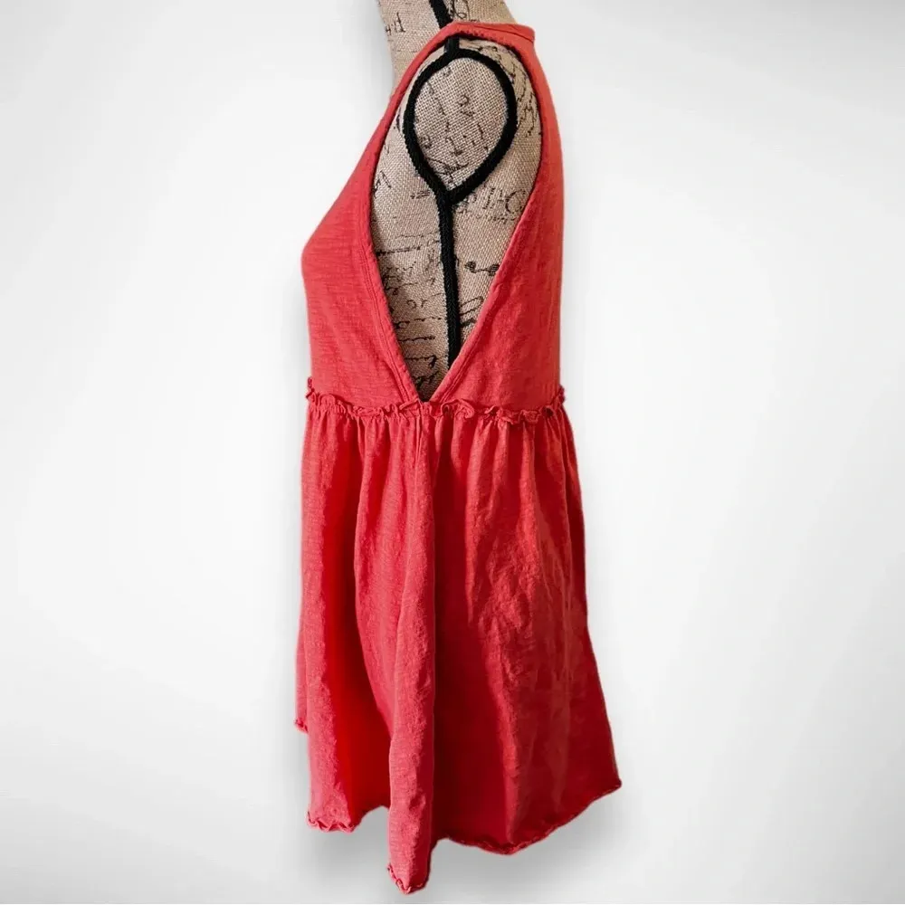 FOREVER 21 Women's Rust/Orange‎ Sleeveless Skater Mini Dress Medium | EUC - Image 5