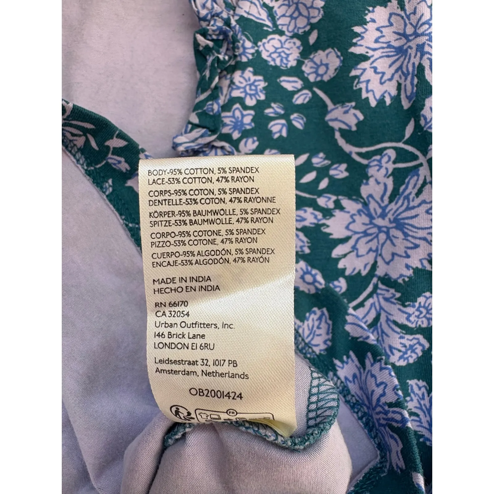 Maeve Anthropologie Floral Blouse Puff Sleeve Ruffle‎ V Neck Top Medium NWOT - Image 9