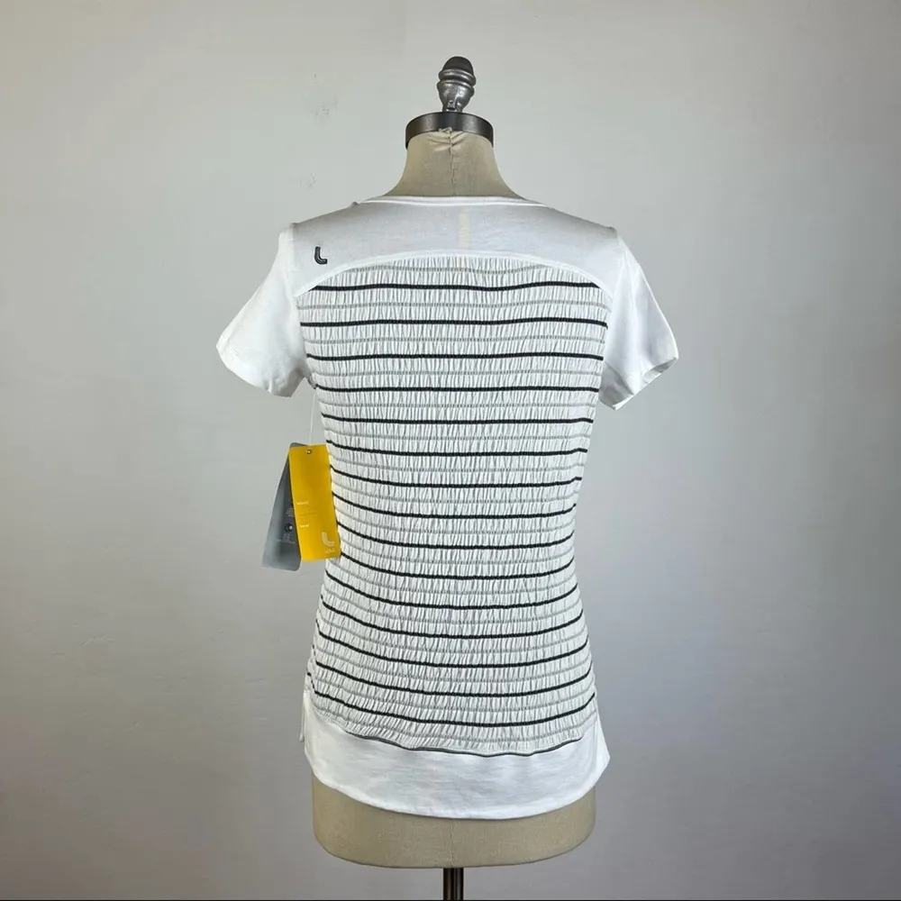 Lole Pleasing Texture Top in White Stripe - Image 6