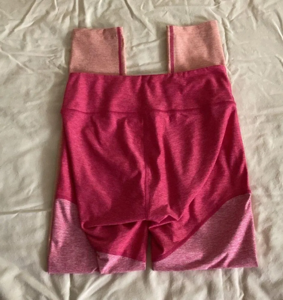 OUTDOOR VOICES 7/8 Springs Leggings Flamingo Pink Colorblock Size Small EUC - Image 5