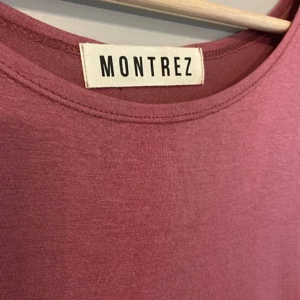 Montrez Fringe Tank‎ Top Western Mauve Pink Boho Size S/M Beach Vacation Y2K 90s - Image 2