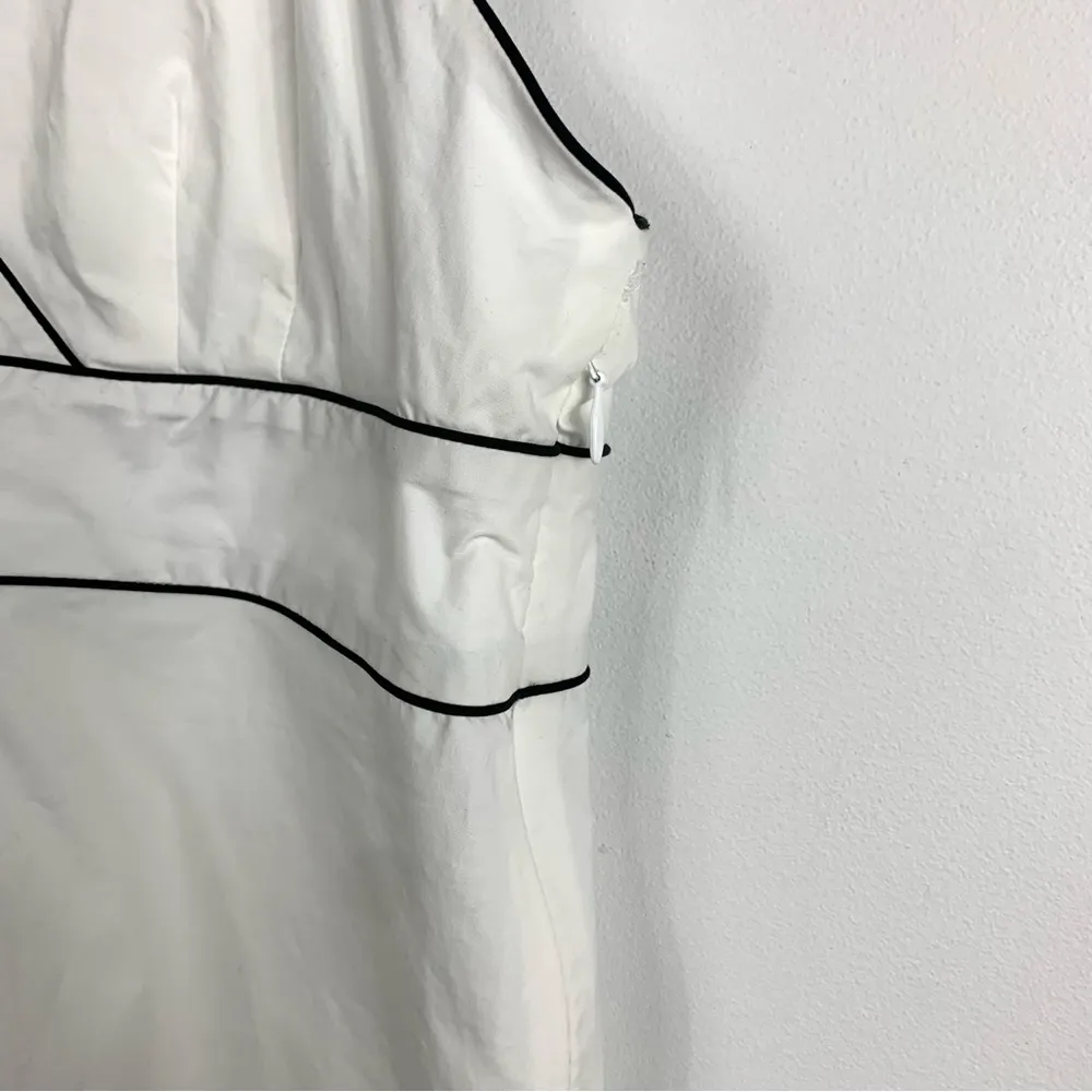 Theory White & Black Trim Top - Image 7