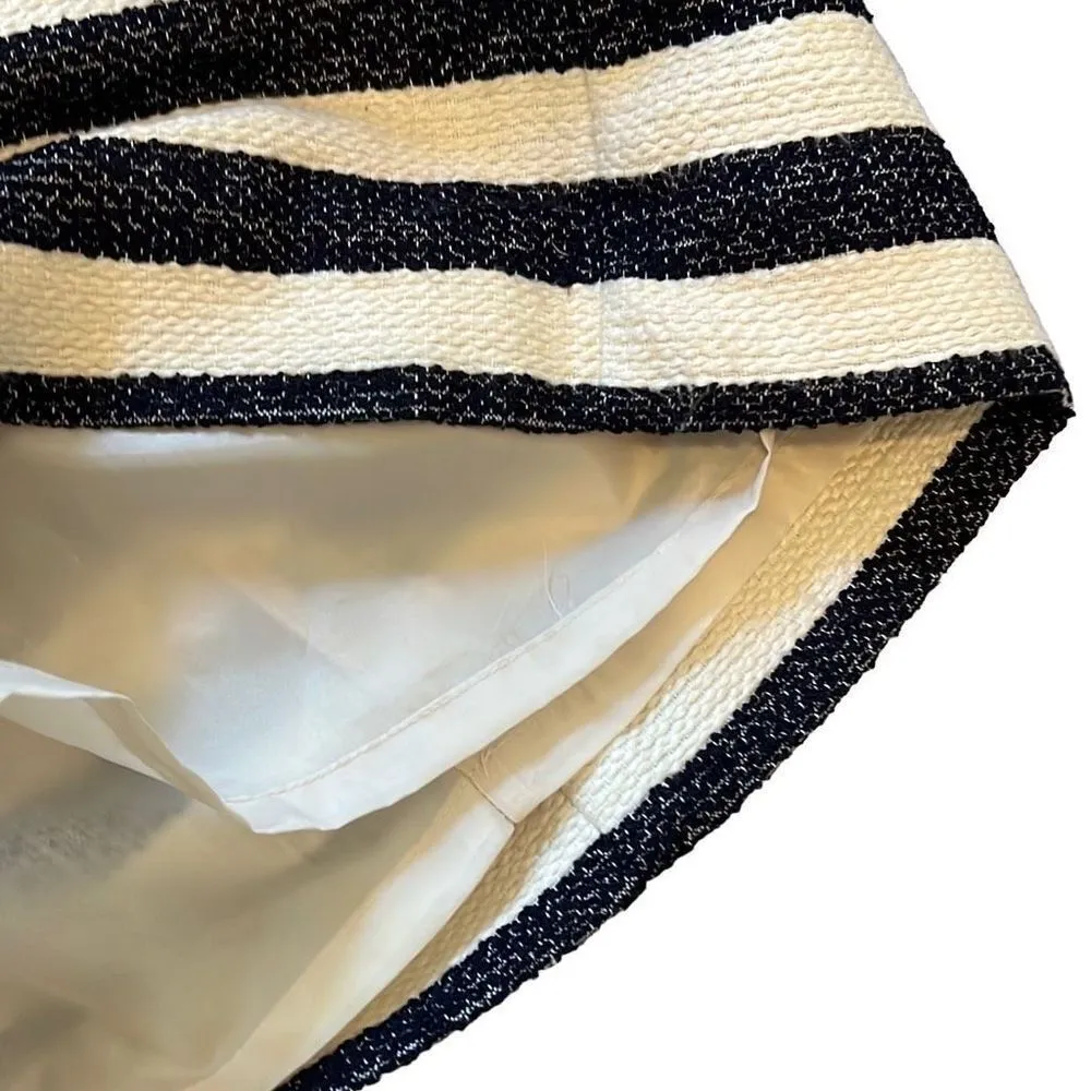 Crown & Ivy petites navy and cream striped dress - Image 5