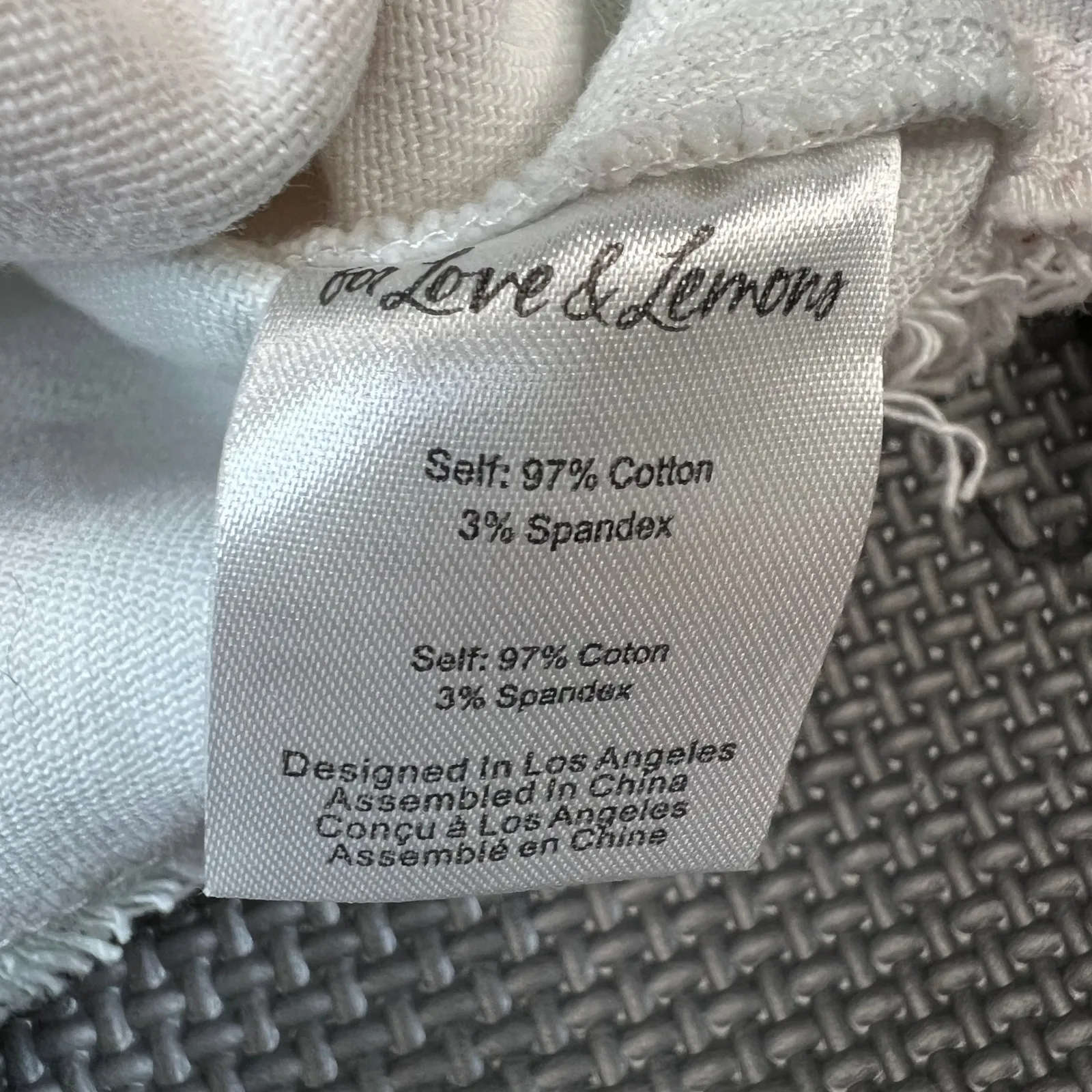 For Love &‎ Lemons Tie Dye Cropped Denim Jacket Frayed Hem Pastel Med Boho - Image 8