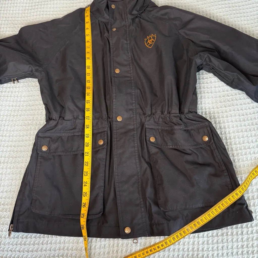 Vintage Ariat Chore Jacket Womens Small Black Coat Western Workwear 90s Y2K - Image 12