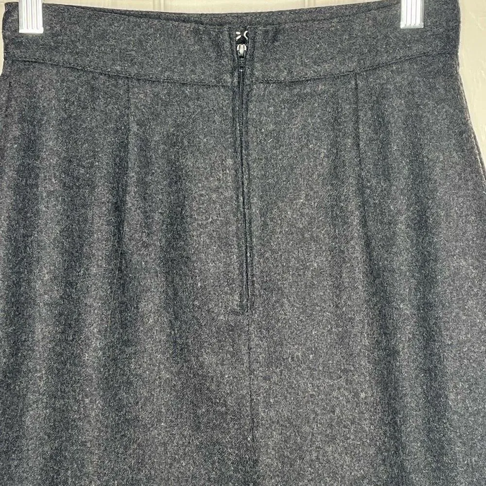 United Colors Of Benetton Sz 6 Gray Wool Short Pencil Skirt Italian Sz 42 Made i - Image 7