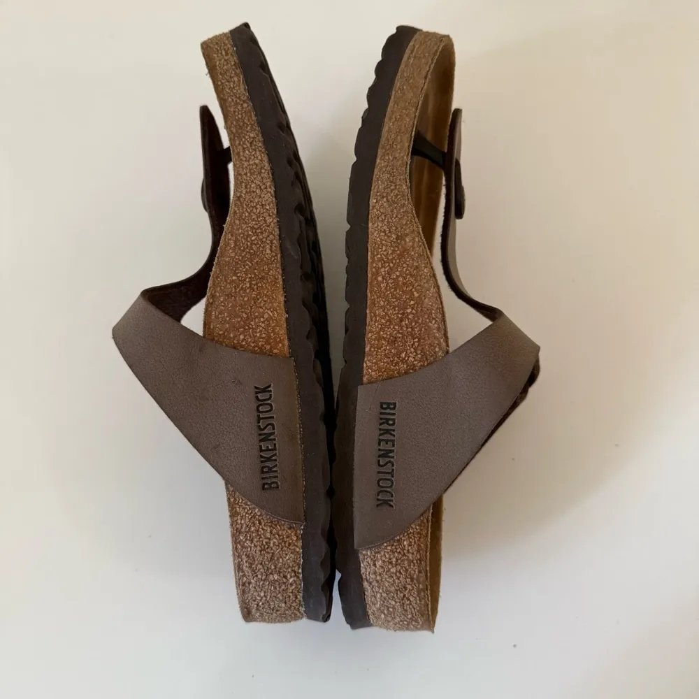 Birkenstock Gizeh Burka-Flor Thong Flip Flop Brown Womens EU 37 US 6 REG - Image 4