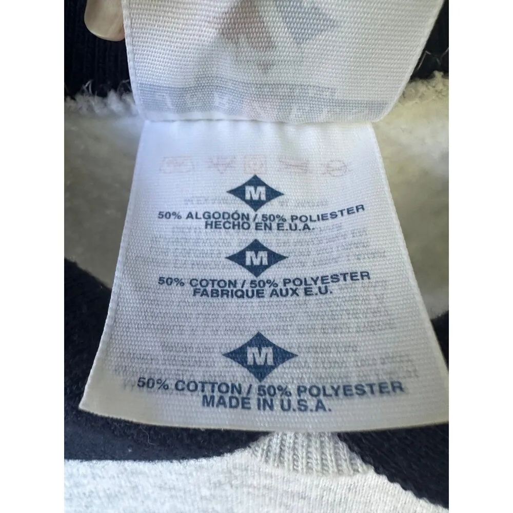 Vintage 90s Gopher Sport Handmade Quilt Stitching Collage Collar Sweatshirt M - Image 6