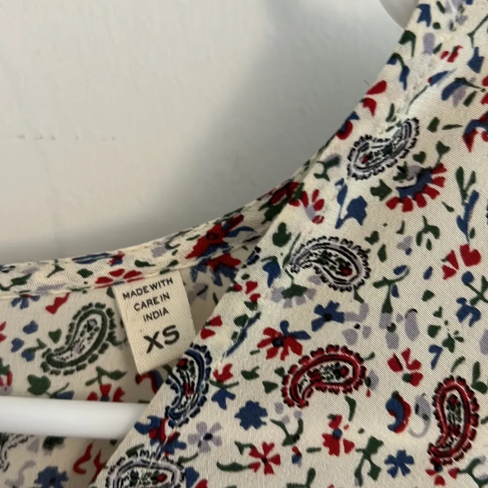 NWT Doen silk savona top in cream salt claude paisley Size XS - Image 4